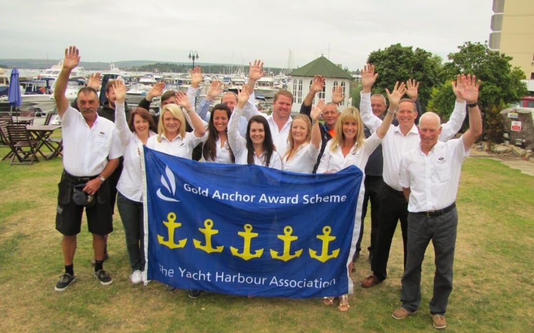 Salterns Marina continues its success retaining the 5 Gold Anchor Award